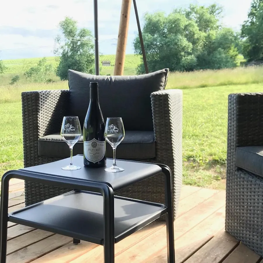 Luxury tent Budget Glamping Safaritent - La Grappe Fleurie France